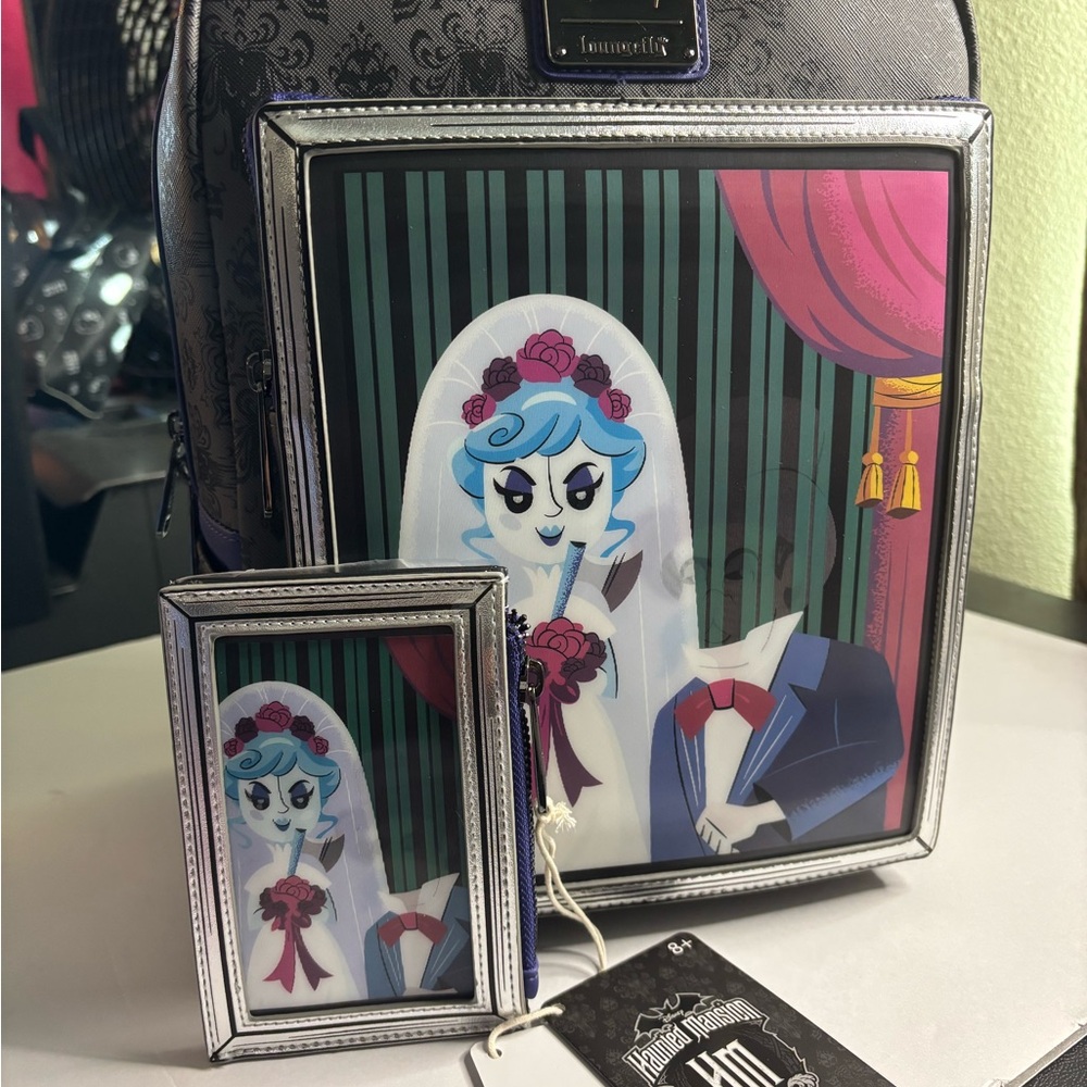 Loungefly haunted mansion, lenticular set. Constance Hatchaway Set!